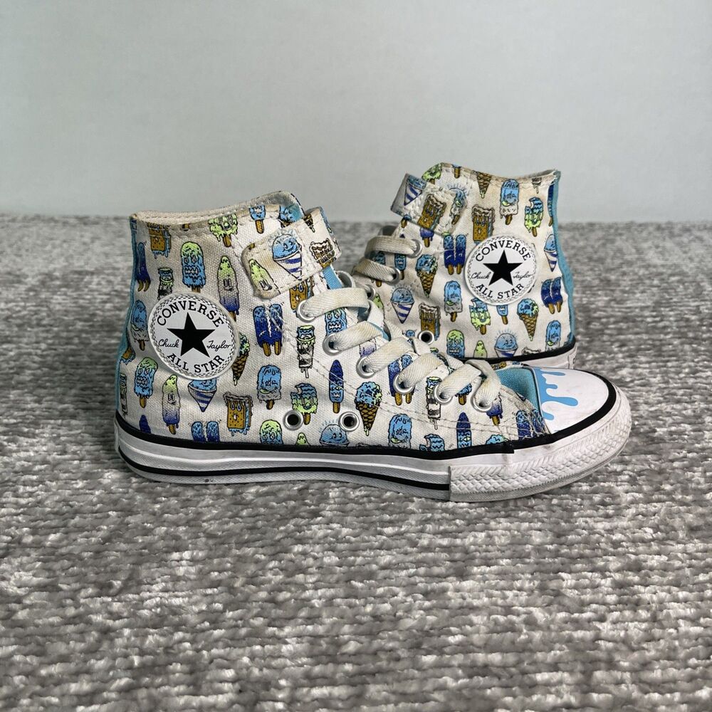 Kids Converse CTAS Hi Frozen Treats Print High Top Sneaker Size 2 Ice Cream